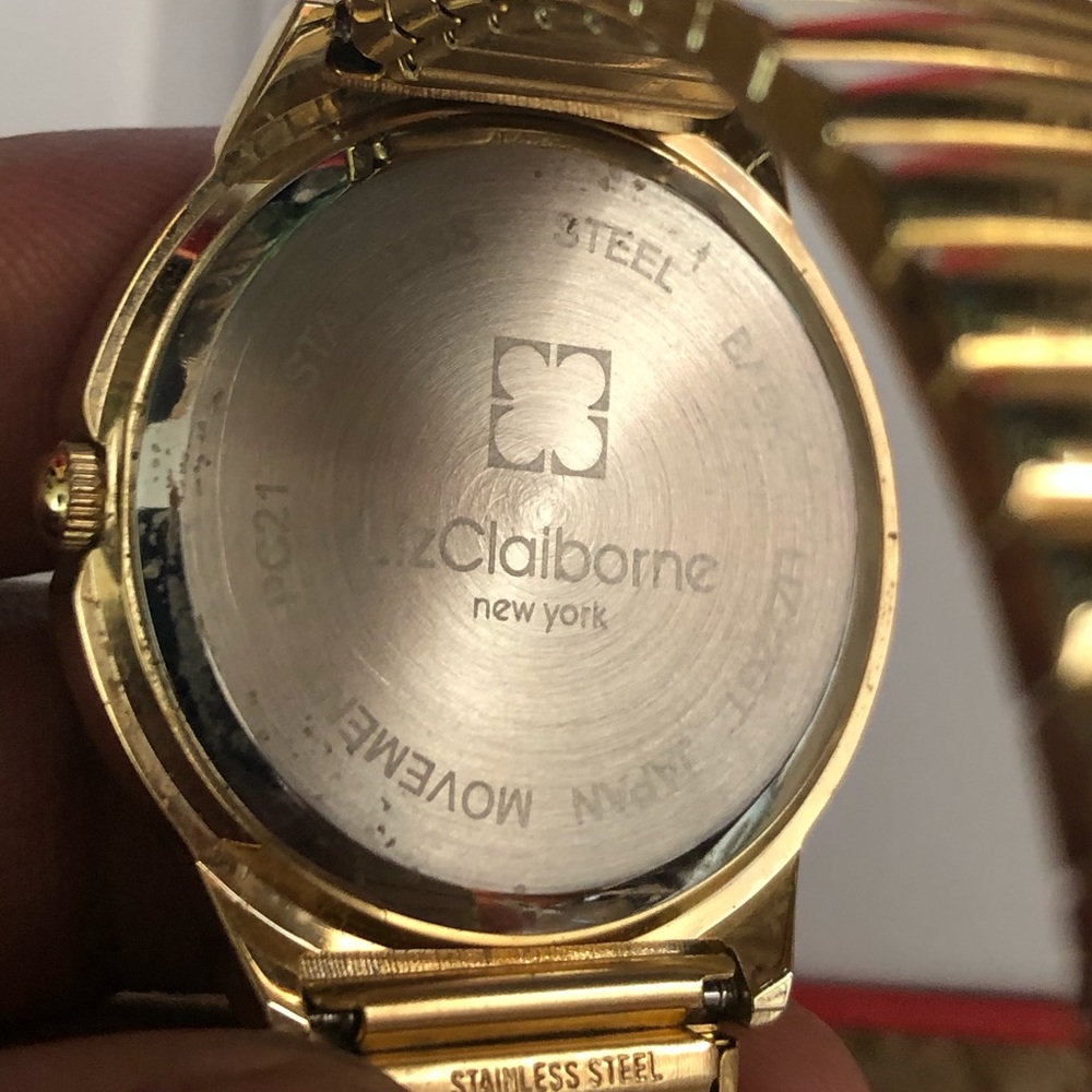 Liz Claiborne Jeweled Face Watch - Picture 4 of 4